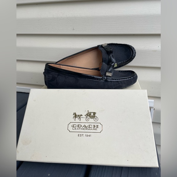 Coach Shoes - New with Box Coach Signature Logo Frida Loafer Black Women’s Size 7.5